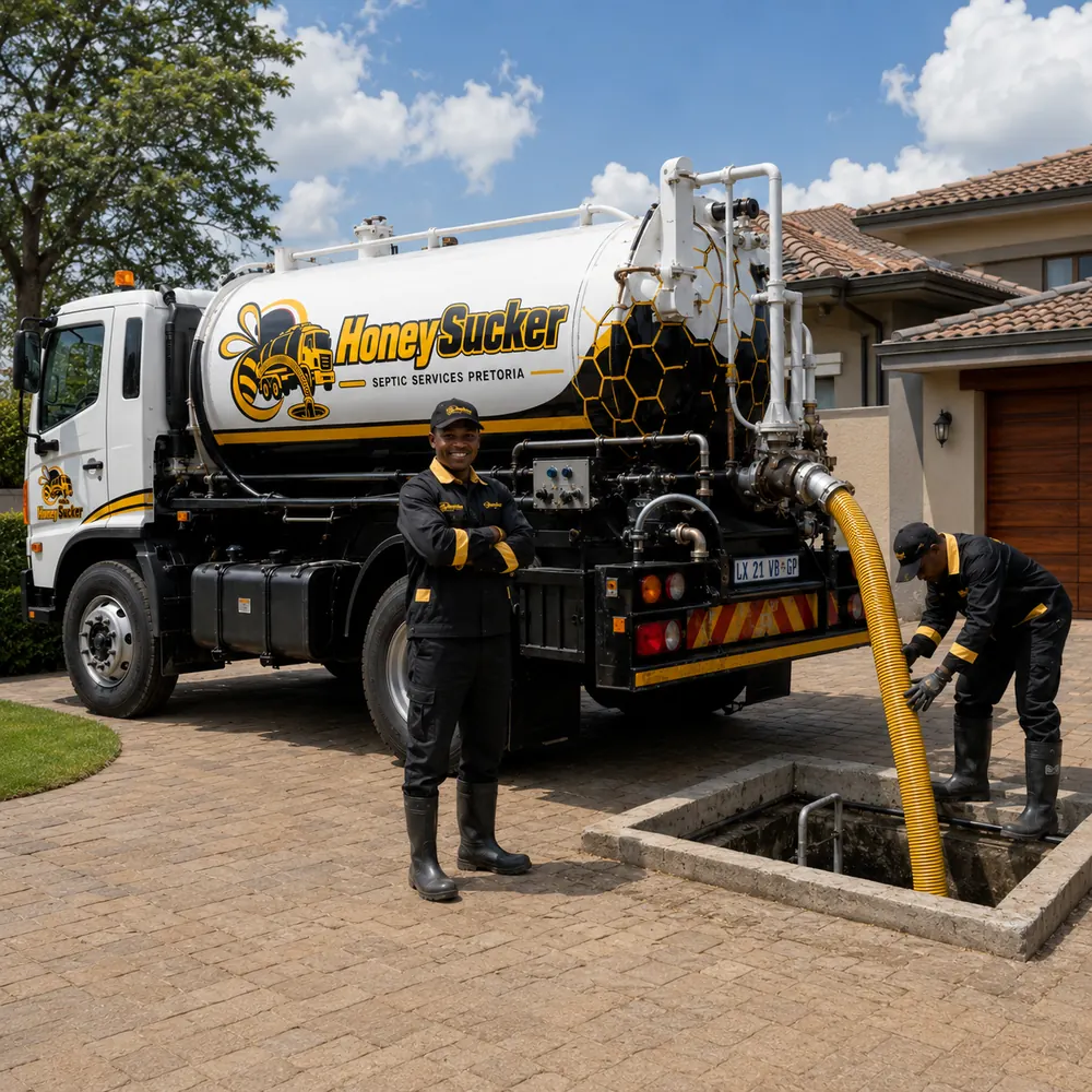 Professional septic pumping equipment used for Pretoria properties